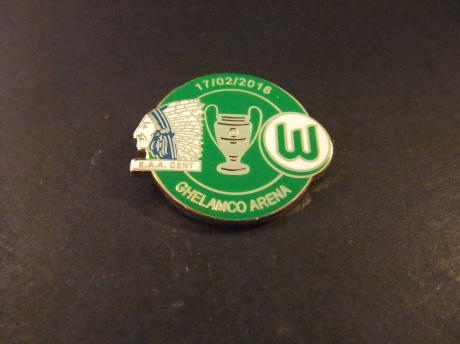KAA Gent - VFL Wolfsburg UEFA Champions League voetbal 2016,Ghelamco Arena (Arteveldestadion) Gent. uitslag 2-3 ( groen )
